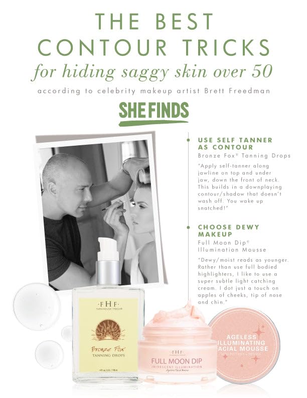 FarmHouse Fresh product being applied to cheek giving luminous finish and subtle firming effect