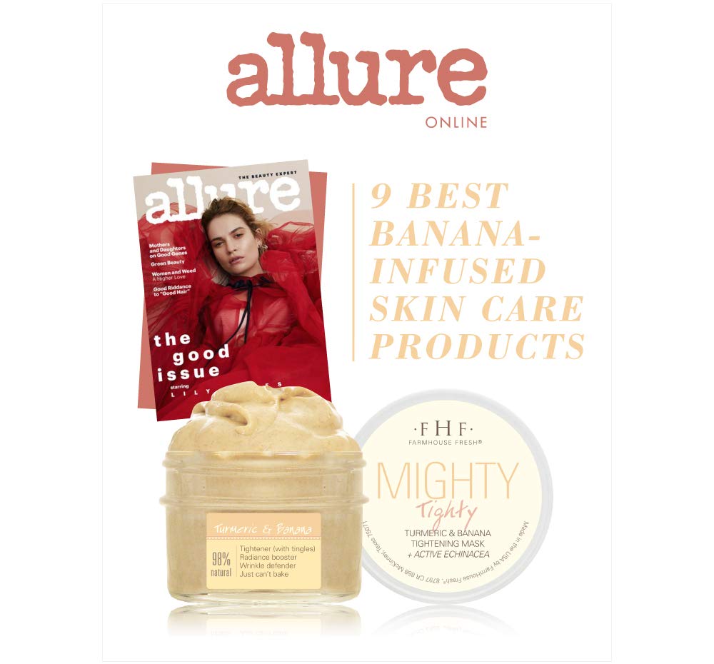 FarmHouse Fresh applied on model during evening spa routine illustrating tightening effect and relaxed skincare benefit