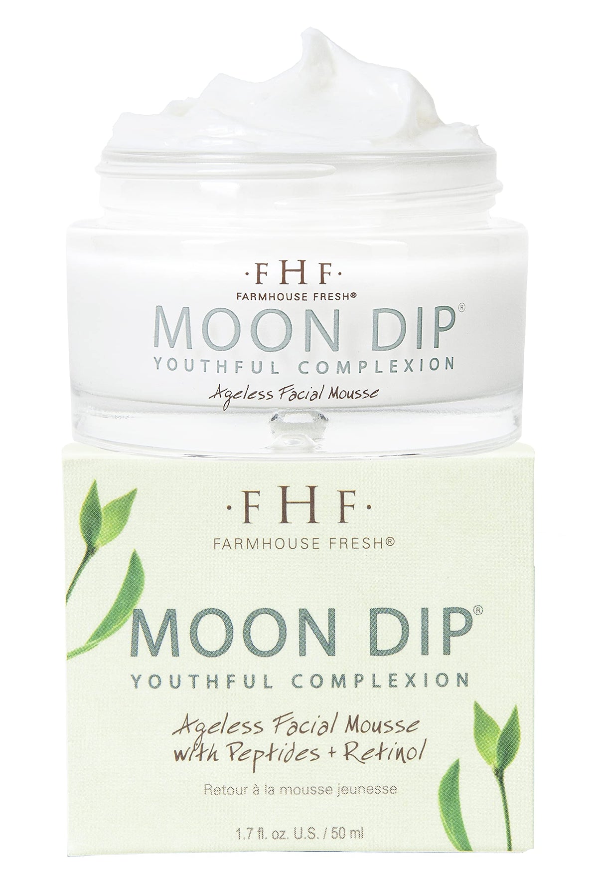 FarmHouse Fresh mousse applied during skincare routine showing fast absorption and matte finish