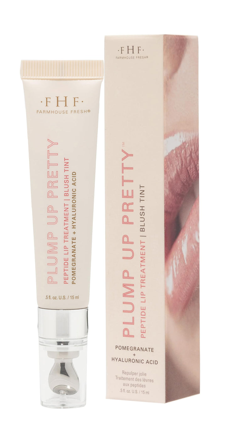 FarmHouse Fresh front packaging showing blush-tint tube and glossy finish benefit