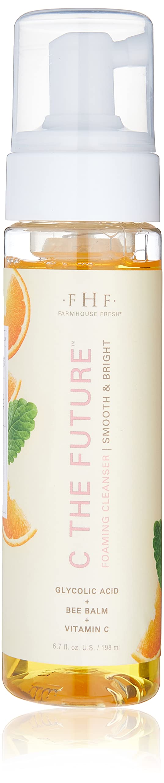FarmHouse Fresh front packaging showing cleanser bottle and bright citrus benefit
