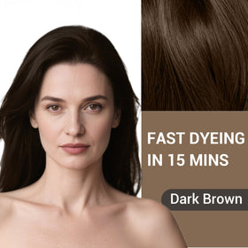 Farndu bottle closeup label highlighting 3-in-1 color and ammonia-free benefit