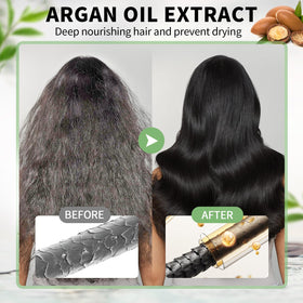 Farndu ingredient icons with argan and olive oils showing nourishing benefits