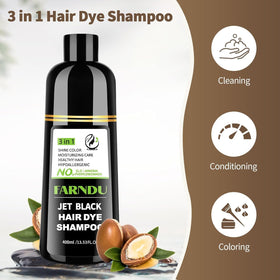 Farndu on bathroom shelf staged to show daily routine and time savings