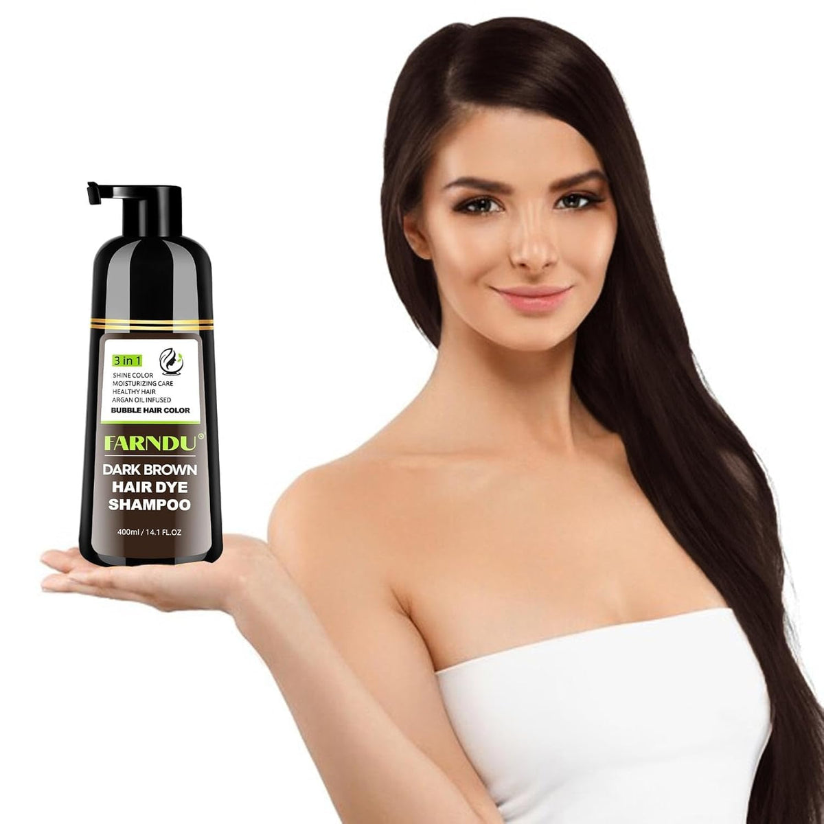 Farndu lifestyle shot with man and woman showing natural-looking results