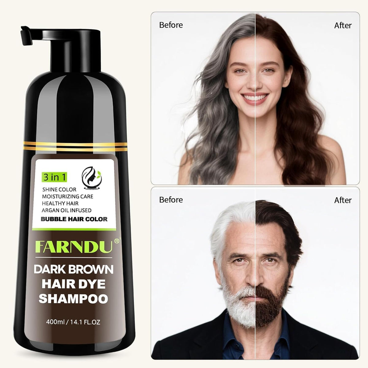 Farndu lather texture foaming to show conditioning and smooth finish