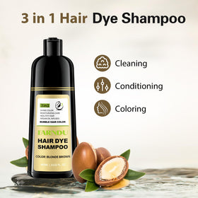 Farndu shampoo lather texture demonstrating gentle foam and conditioning