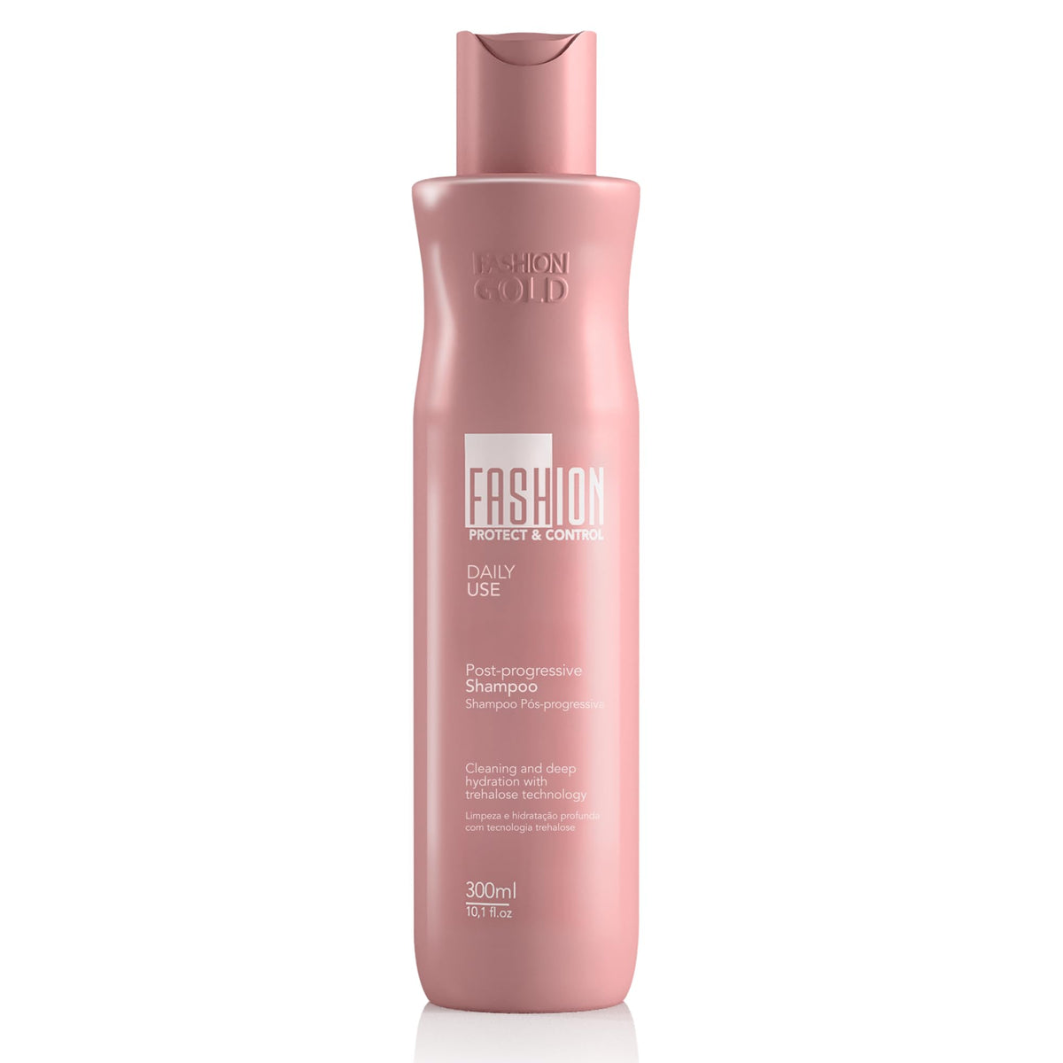 Fashion Gold front bottle showing label and easy recognition benefit