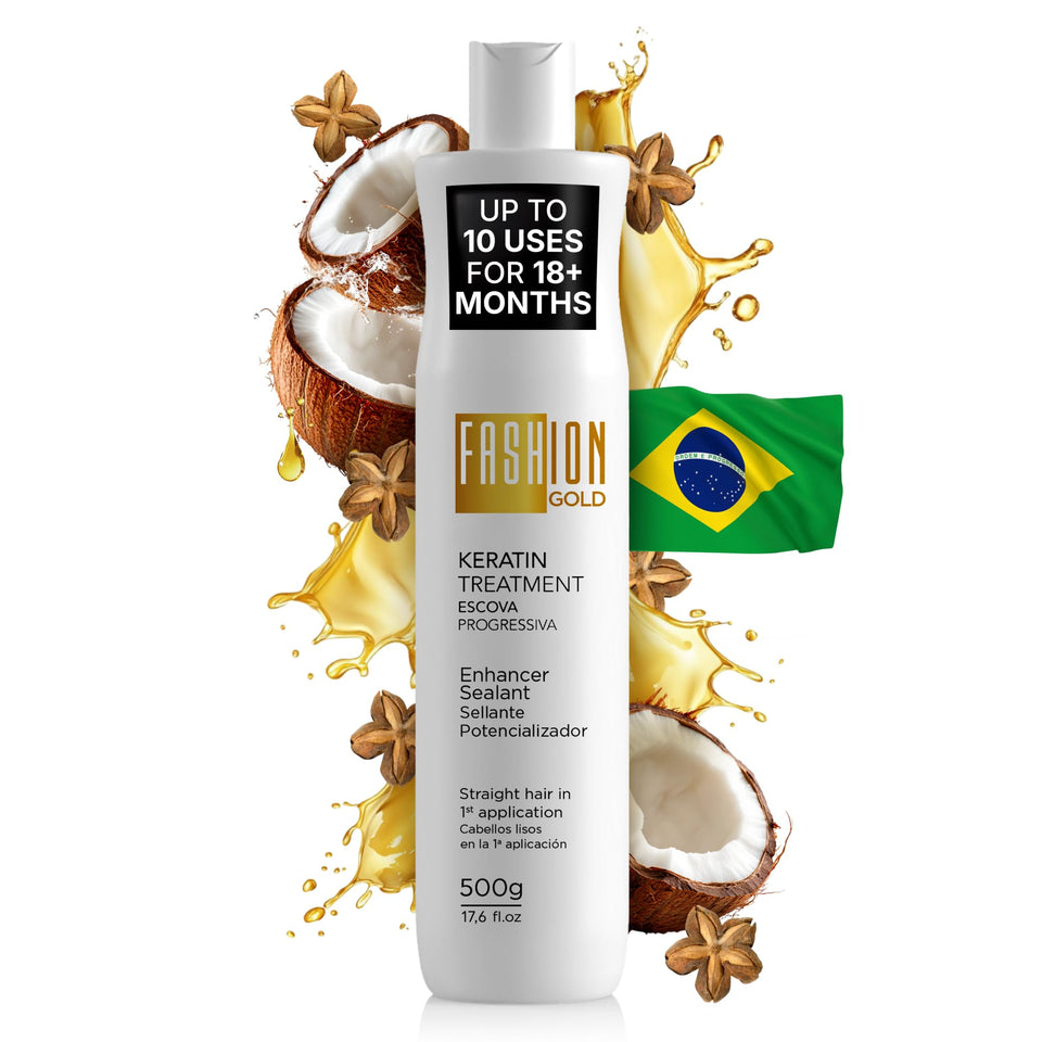 Fashion Gold front packaging showing bottle and box for clear identification and trust