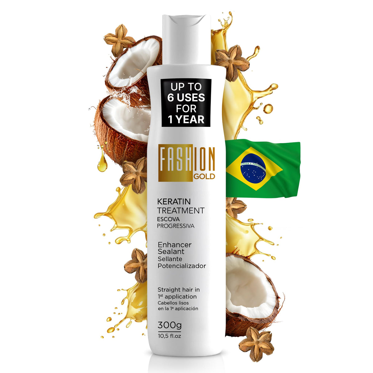 Fashion Gold front packaging showing jar and branding, promising professional smoothing