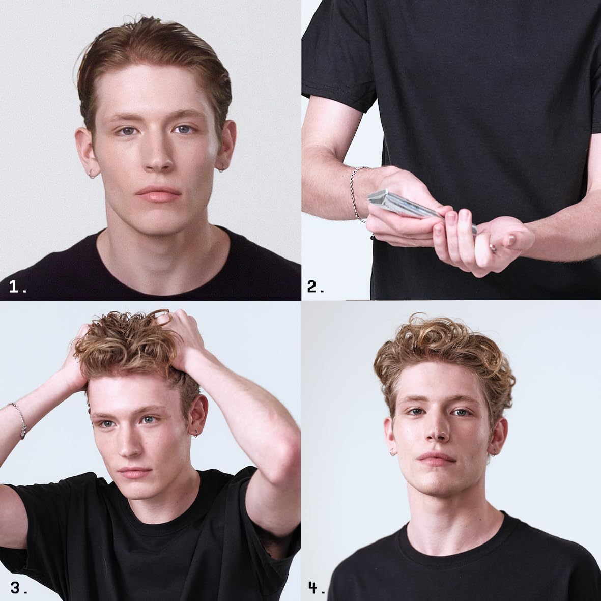 Fatboy Hair used during blow-dry showing volume and shape benefit for styled hair