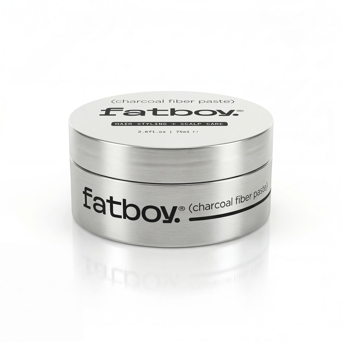 Fatboy Hair jar front packaging showing label and matte finish for clean styling