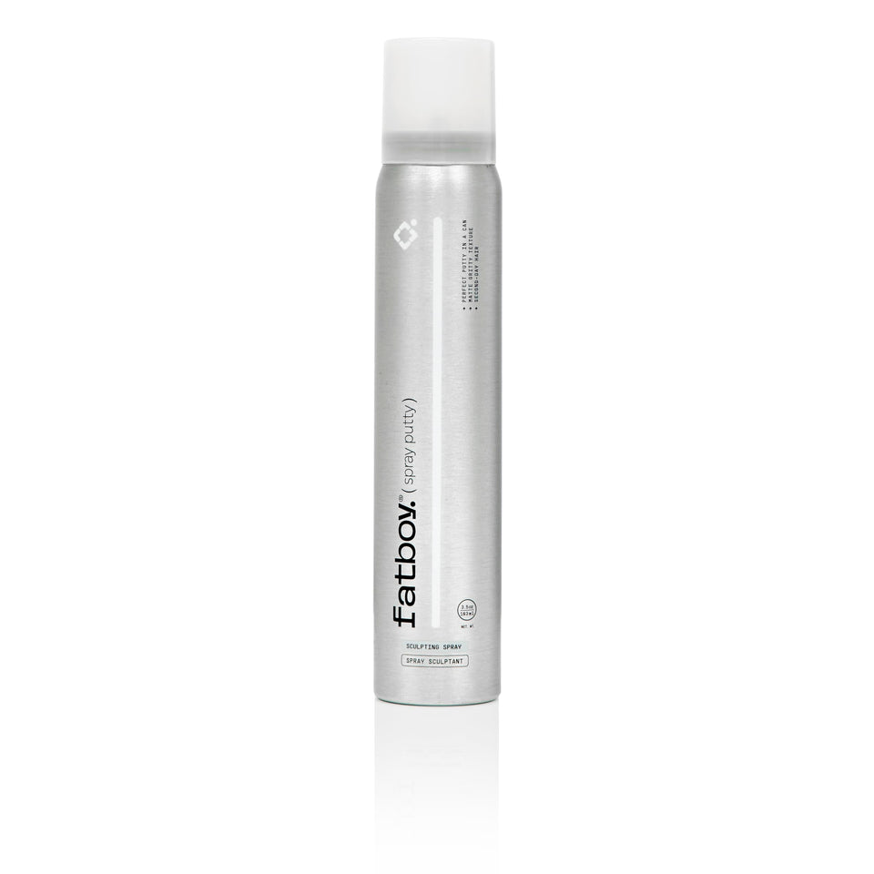 Fatboy Hair front packaging showing can and branding for easy identification and shelf appeal