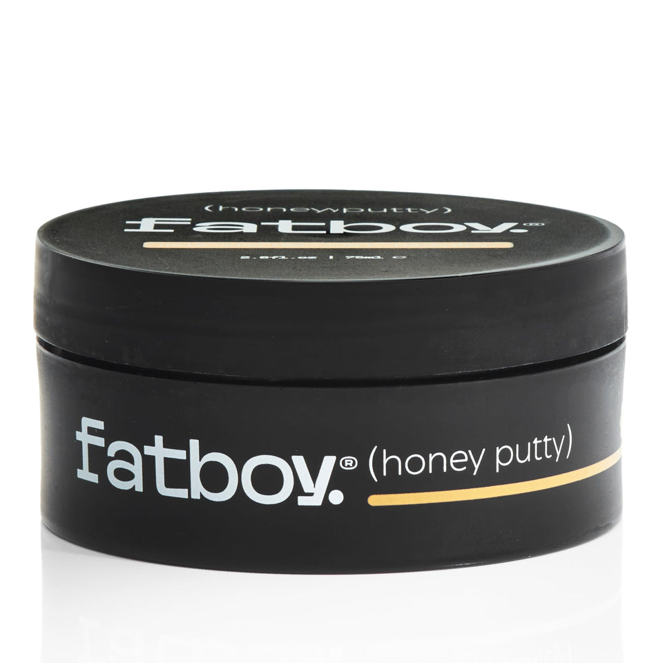 Fatboy Honey Putty front jar showing branding and size for easy recognition