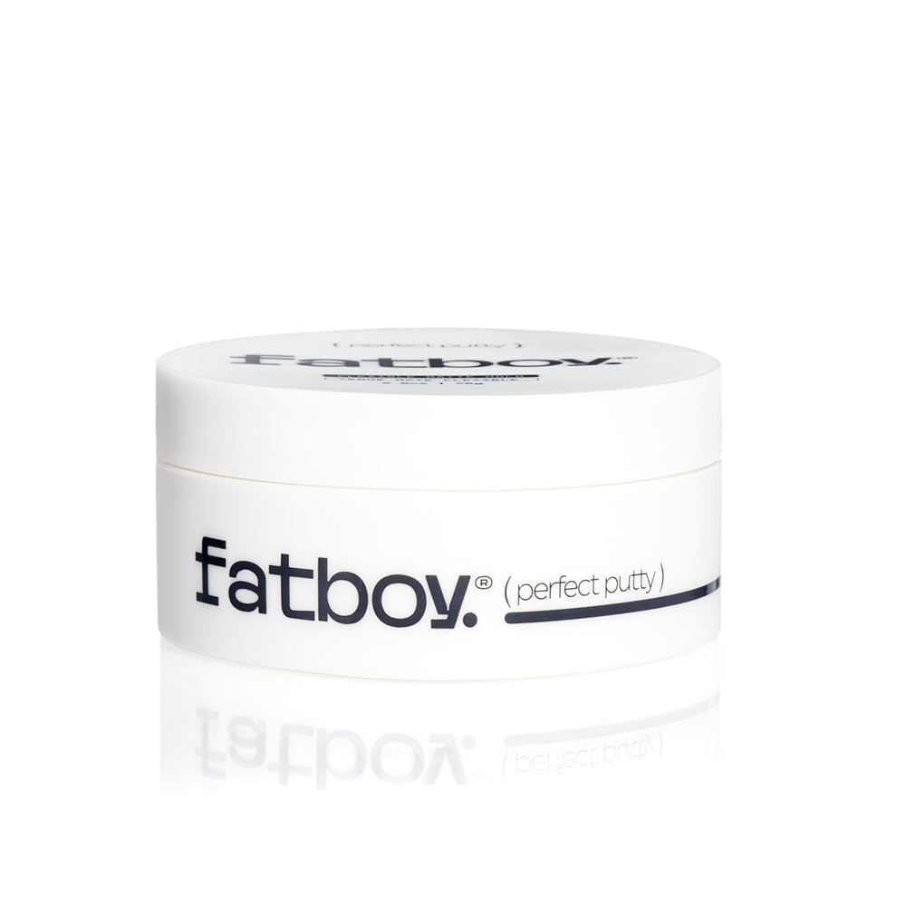 Fatboy Hair jar front view showing label and compact recyclable packaging benefit