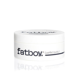 Fatboy Hair jar front view showing label and compact recyclable packaging benefit