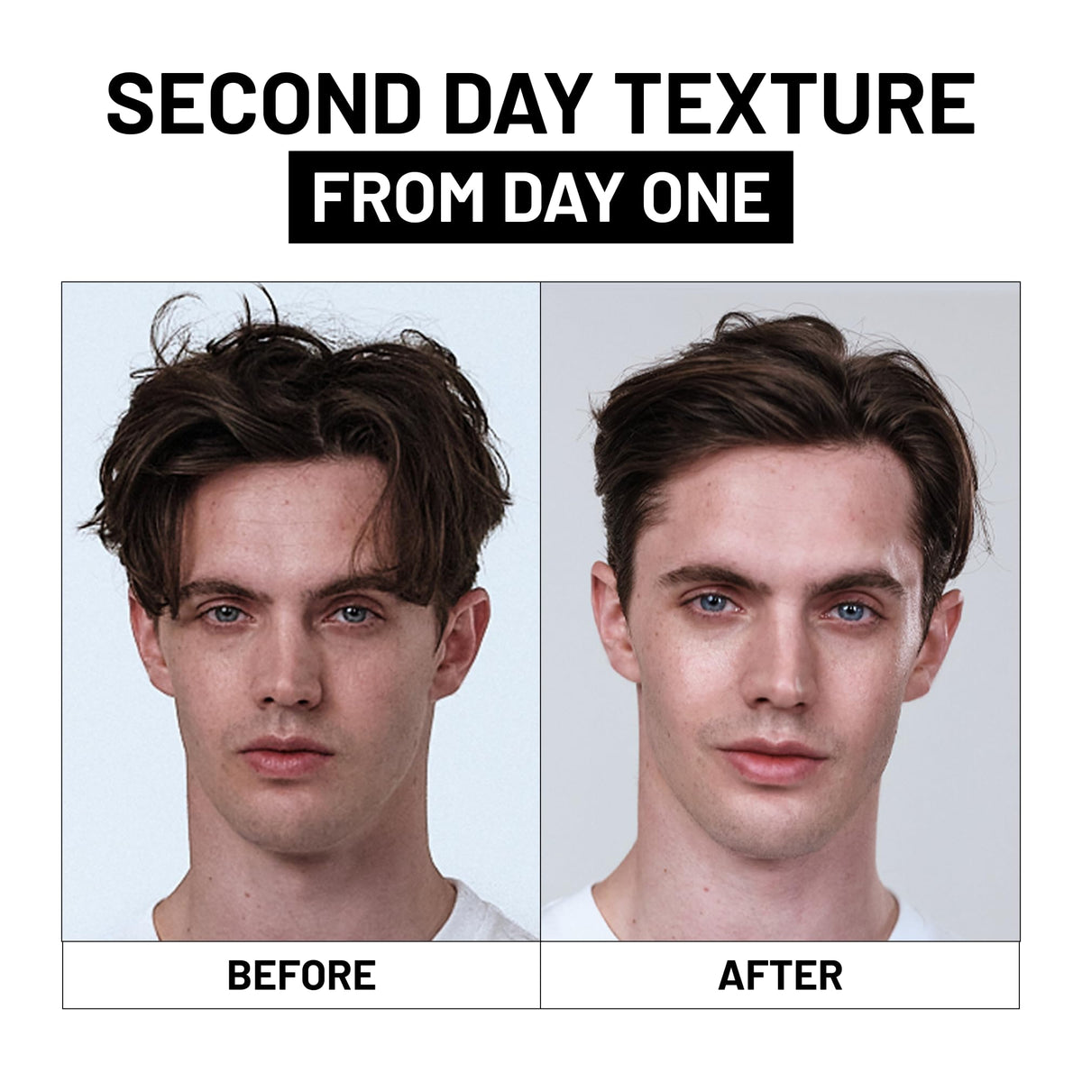 Fatboy Hair used on short textured haircut adding matte volume benefit