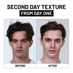 Fatboy Hair used on short textured haircut adding matte volume benefit