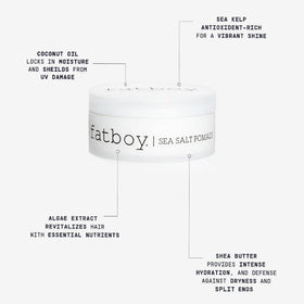 Fatboy finished dry hair close-up highlighting textured separation and shine