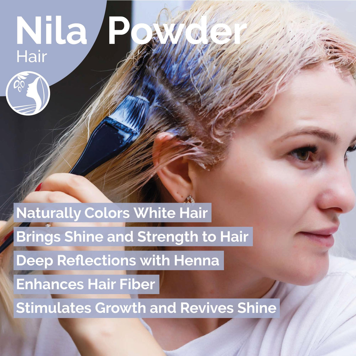 Fatima's Garden Nila powder being mixed with rose water displaying customizable skincare benefit