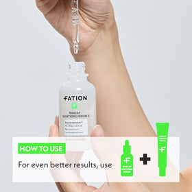 Fation NOSCA9 on bathroom counter within skincare routine, layering benefit