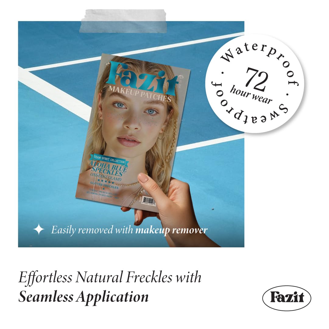Fazit on model cheeks creating festival-ready freckle look benefit: photogenic long-lasting shimmer