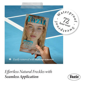 Fazit on model cheeks creating festival-ready freckle look benefit: photogenic long-lasting shimmer