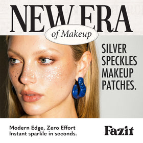 Fazit patch application step being pressed on skin for quick adhesion