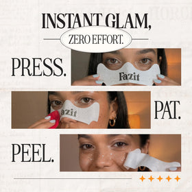 Fazit on cheeks lifestyle shot showing festival-ready waterproof sparkle