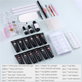 Fcozpjk color swatches of 12 poly gel shades for design ideas