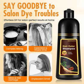 Fedulili shampoo being massaged into hair to demonstrate easy application
