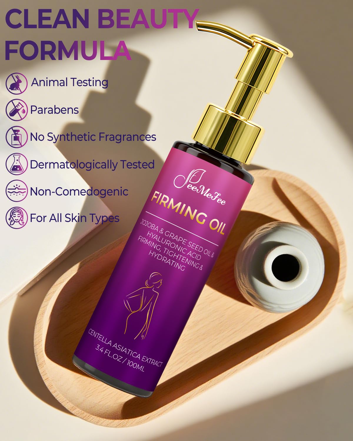 FeeMeFee in bathroom routine setting showing post-shower hydration ritual