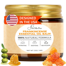 FeeMeFee front tin showing Frankincense Balm and portable benefit