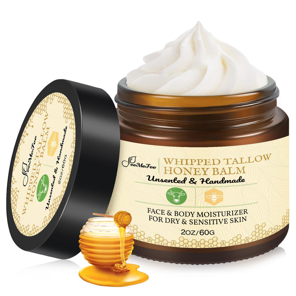 FeeMeFee jar front view showing clean unscented balm packaging and portability