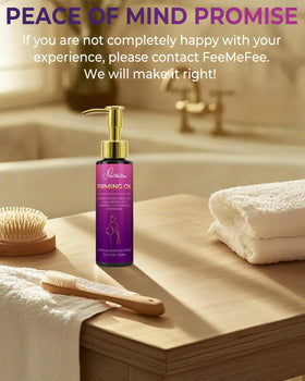 FeeMeFee packaging back label close-up showing ingredients and safety details