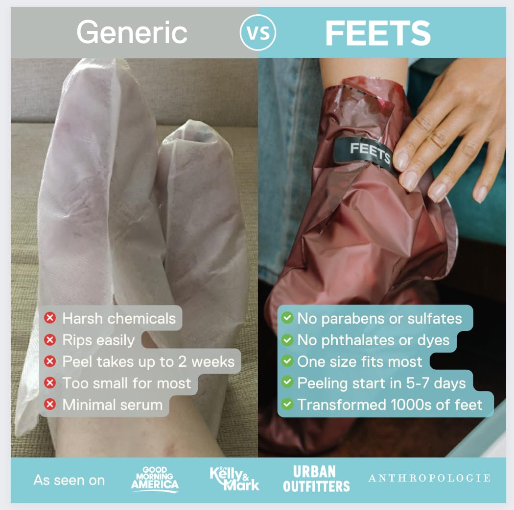 FEETS open bootie pack displaying pre-filled treatment solution