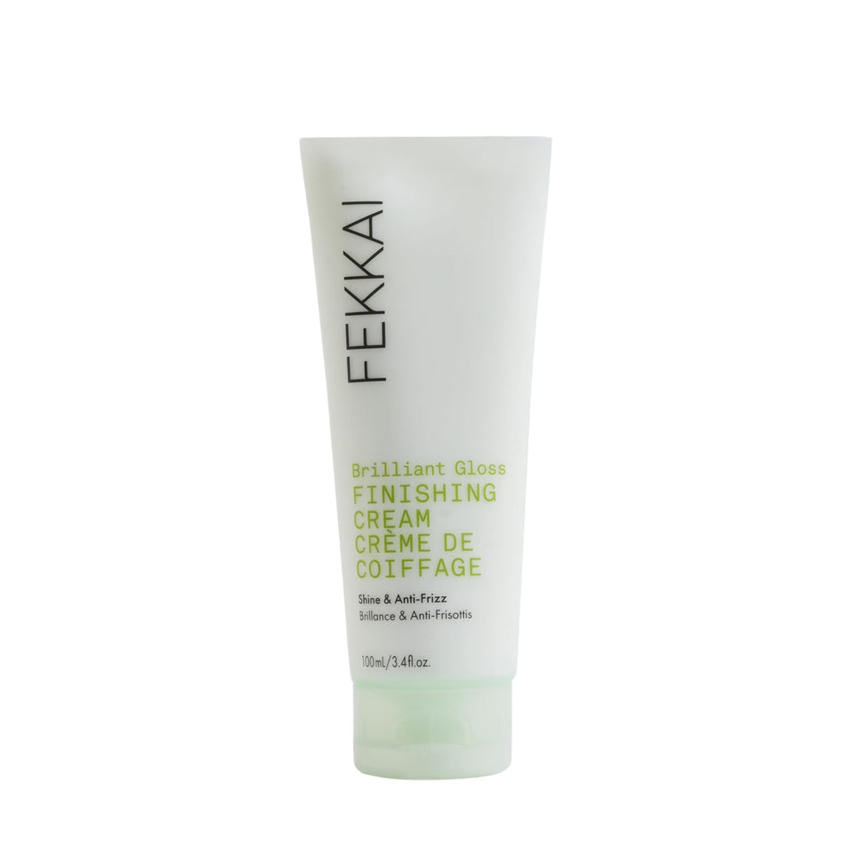Fekkai bottle front packaging showing product and glossy finish benefit