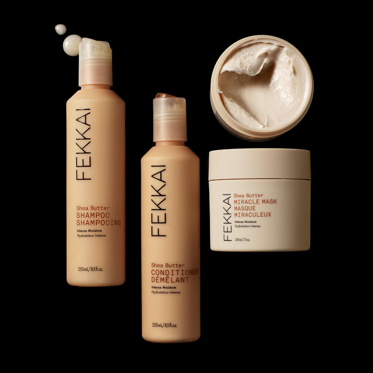 Fekkai creamy conditioner texture close-up demonstrating rich, lightweight moisture