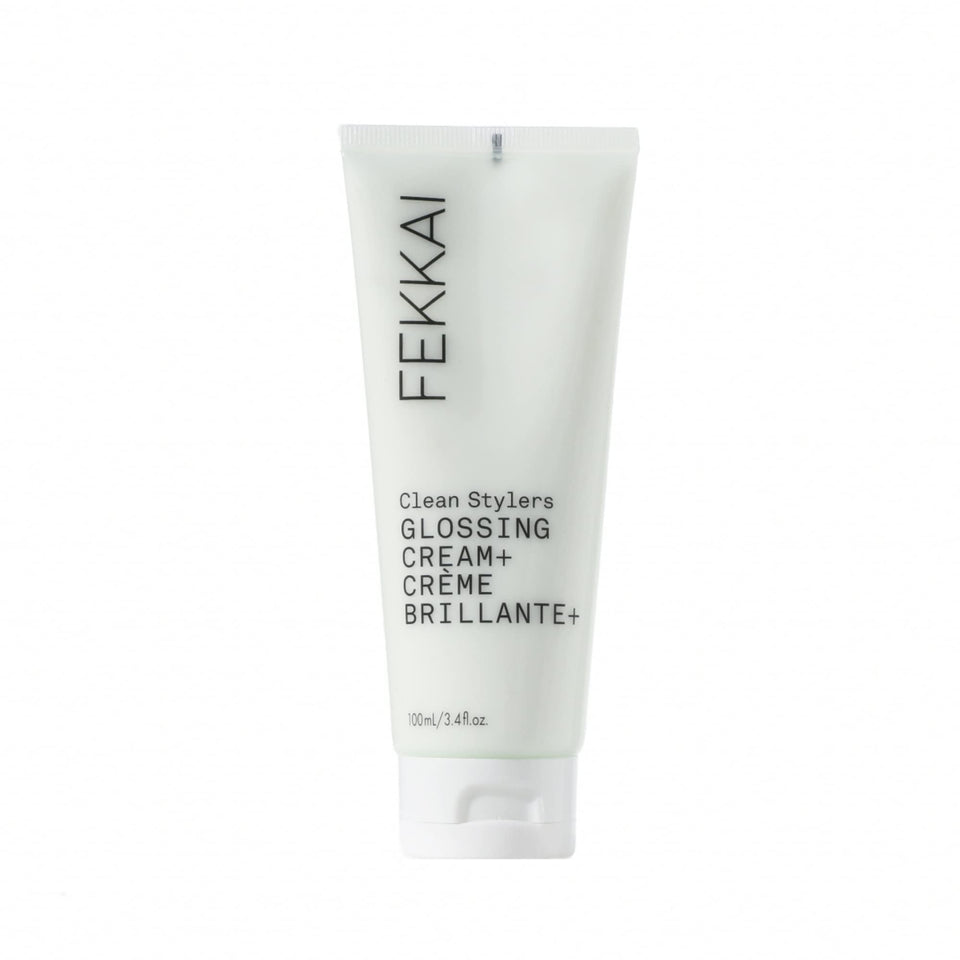 FEKKAI glossing cream front packaging showing bottle and branding for clean styling