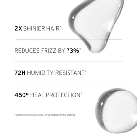 Fekkai visible before and after hair comparison showing enhanced shine benefit