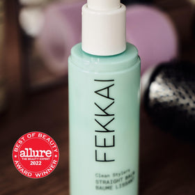 Fekkai straight balm texture close-up illustrating smooth lightweight formula benefit