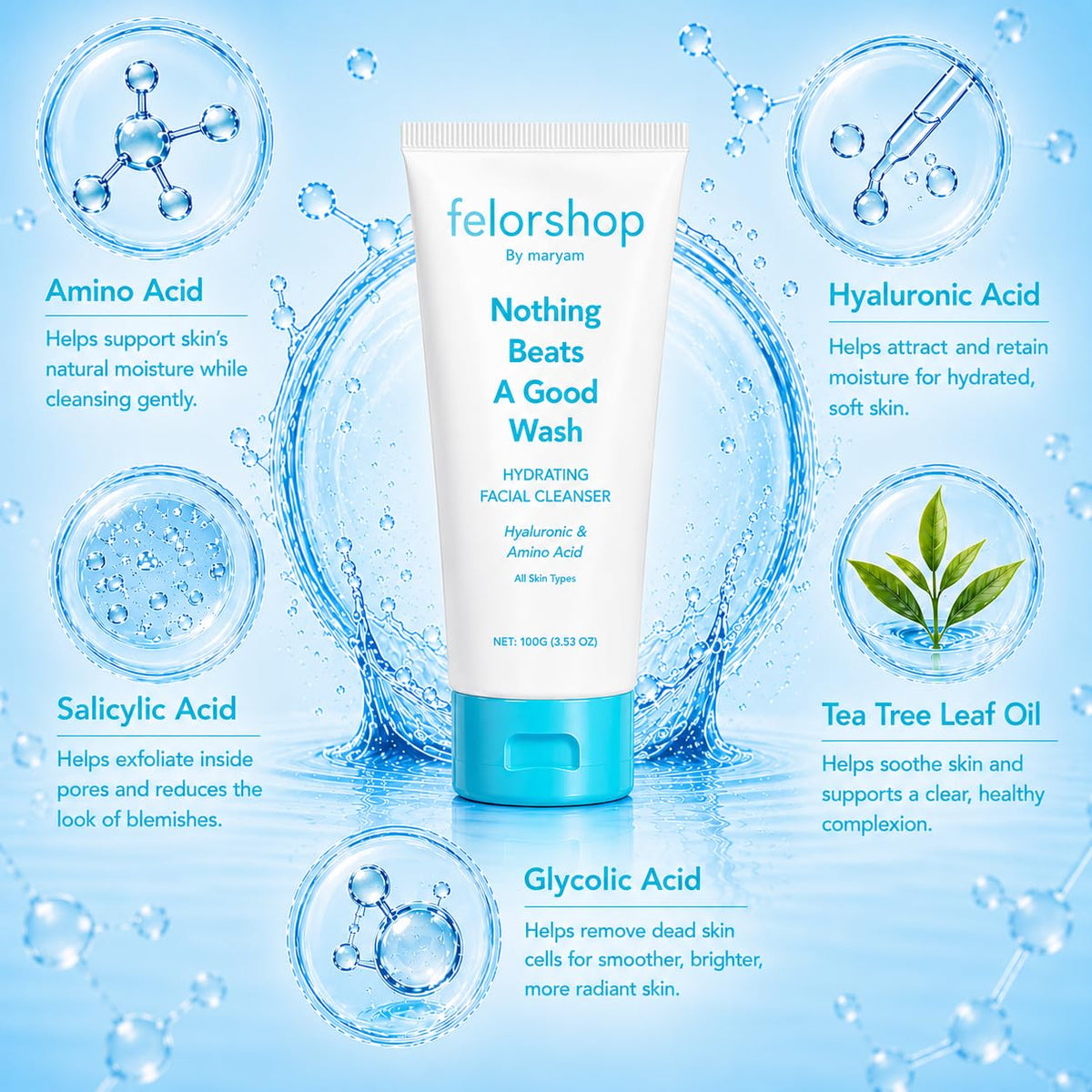 FelorShop hyaluronic acid ingredient visual supporting hydration