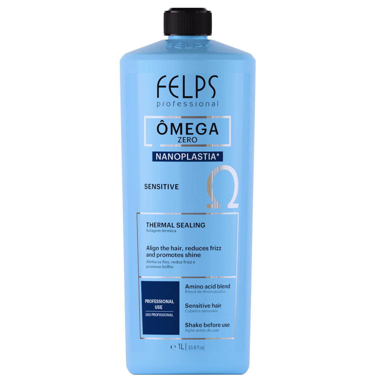 Felps Professional bottle front view showing product size and benefit