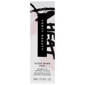 Fenty Beauty Fussy Heat layered over lipstick for deeper color and sheen