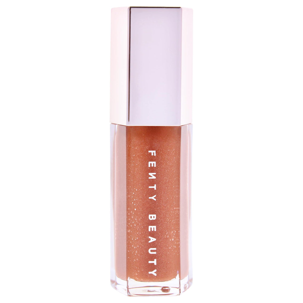 FENTY BEAUTY applicator wand displaying plush doe-tip for smooth, even gloss application