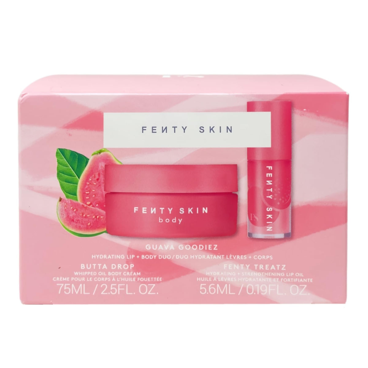 Fenty Beauty Butta Drop mini cream texture close-up showing rich buttery moisturizing benefit