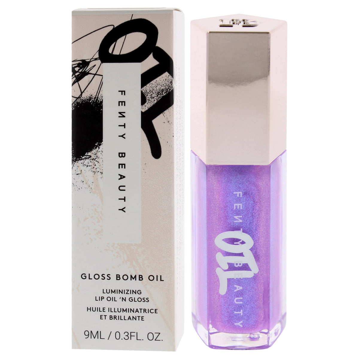 FENTY BEAUTY gloss on lips in lifestyle setting enhancing natural shine