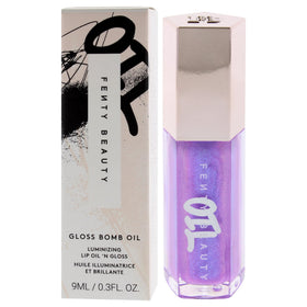FENTY BEAUTY gloss on lips in lifestyle setting enhancing natural shine