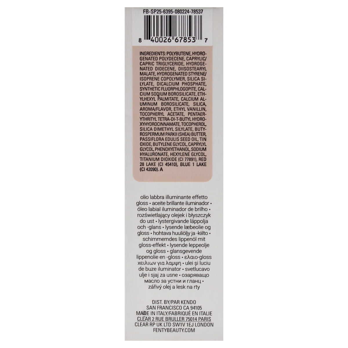 FENTY BEAUTY close shimmer detail showing multidimensional reflective sparkle