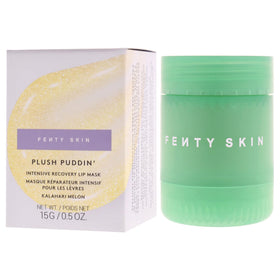 FENTY BEAUTY jar on a nightstand illustrating overnight repair routine benefit